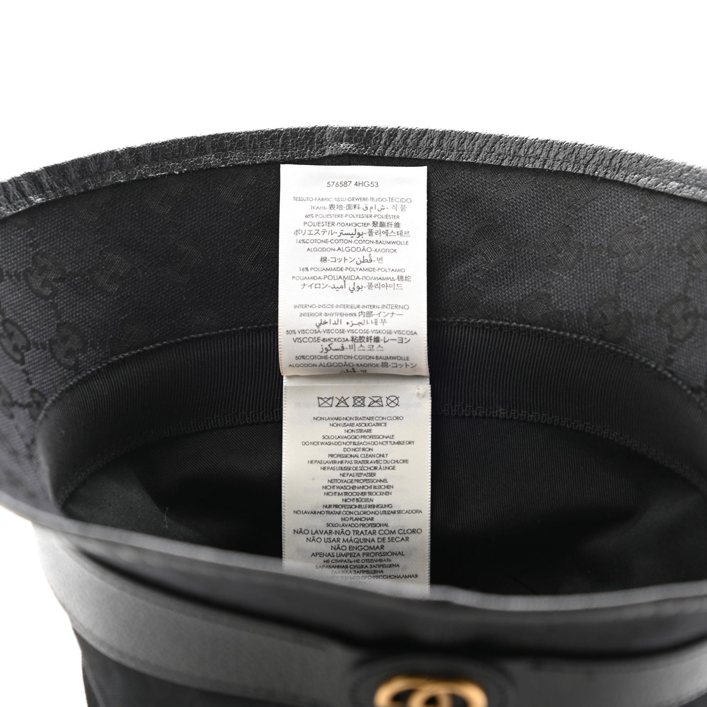 Monogram GG Canvas Fedora M Black