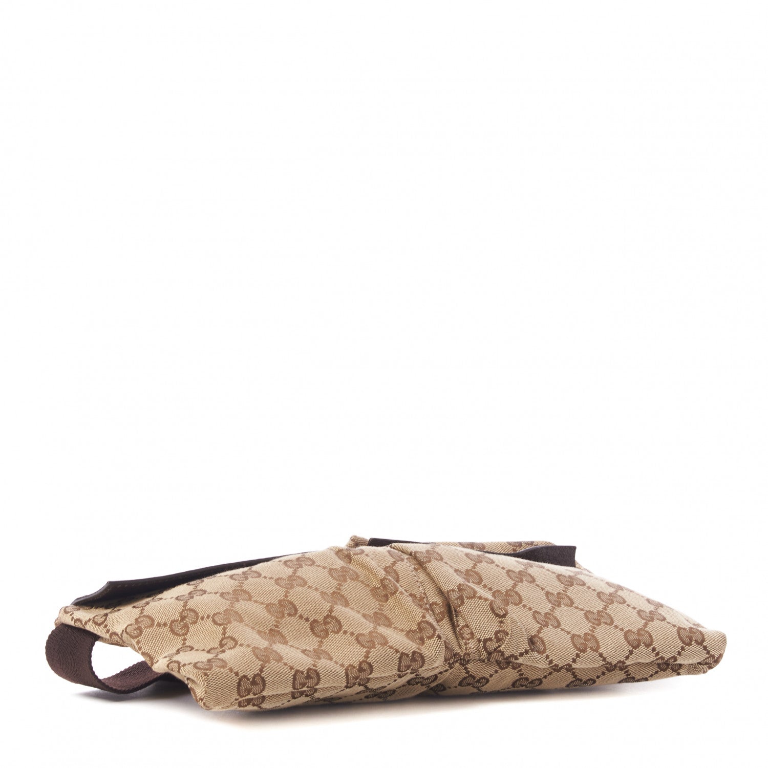 Gucci GG Monogram Double Pocket Belt Bag Dark Brown 4 of 9