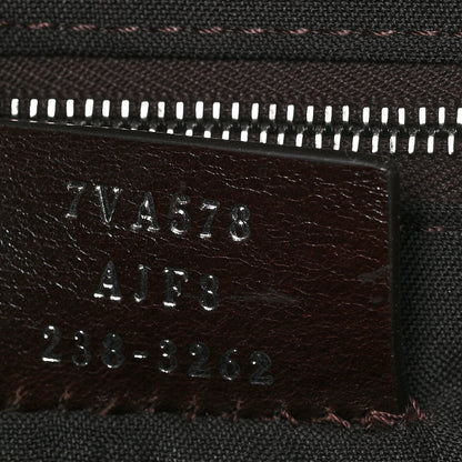 Fendi Glazed Fabric Vitello Cover FF 1974 Diagonal Bi-Color Vertical Tote Tobacco Moro Sand Black 7 of 10