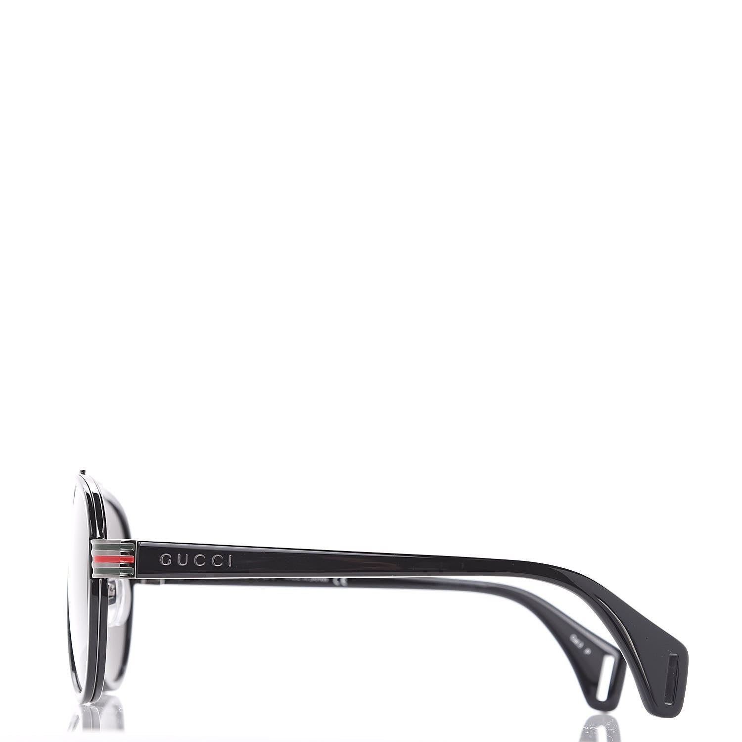 Gucci Acetate Aviator Sunglasses GG0447S Black 2 of 7