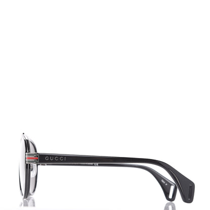 Gucci Acetate Aviator Sunglasses GG0447S Black 2 of 7