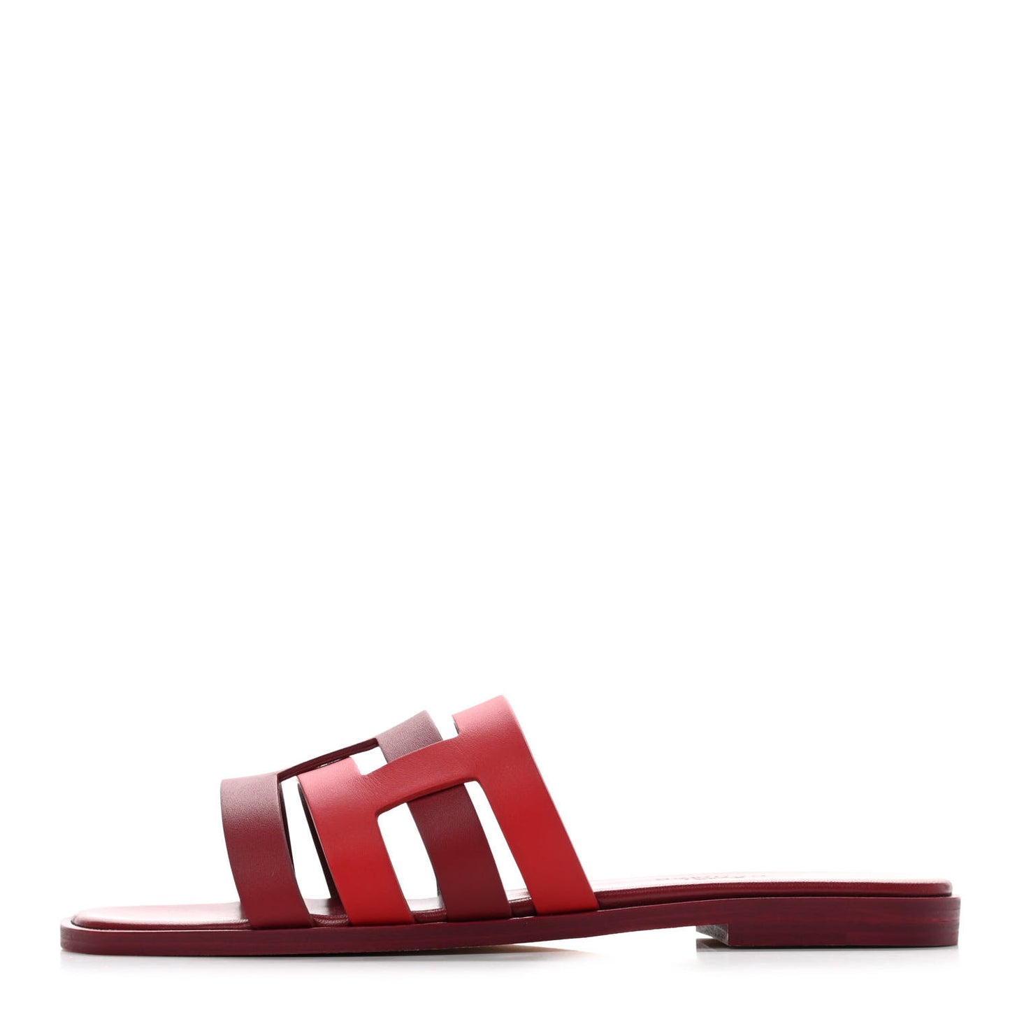 Calfskin Amore Sandals 36 Rouge Grenat Orange Solaire