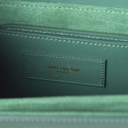 Saint Laurent Calfskin Small Classic Lulu Bag Green 6 of 8