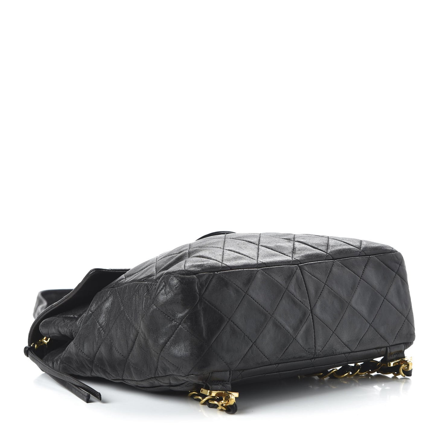 Lambskin Quilted Backpack Black