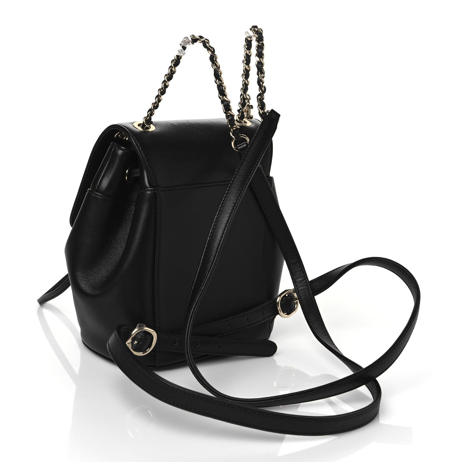 Chanel Lambskin CC Mania Backpack Black 3 of 10