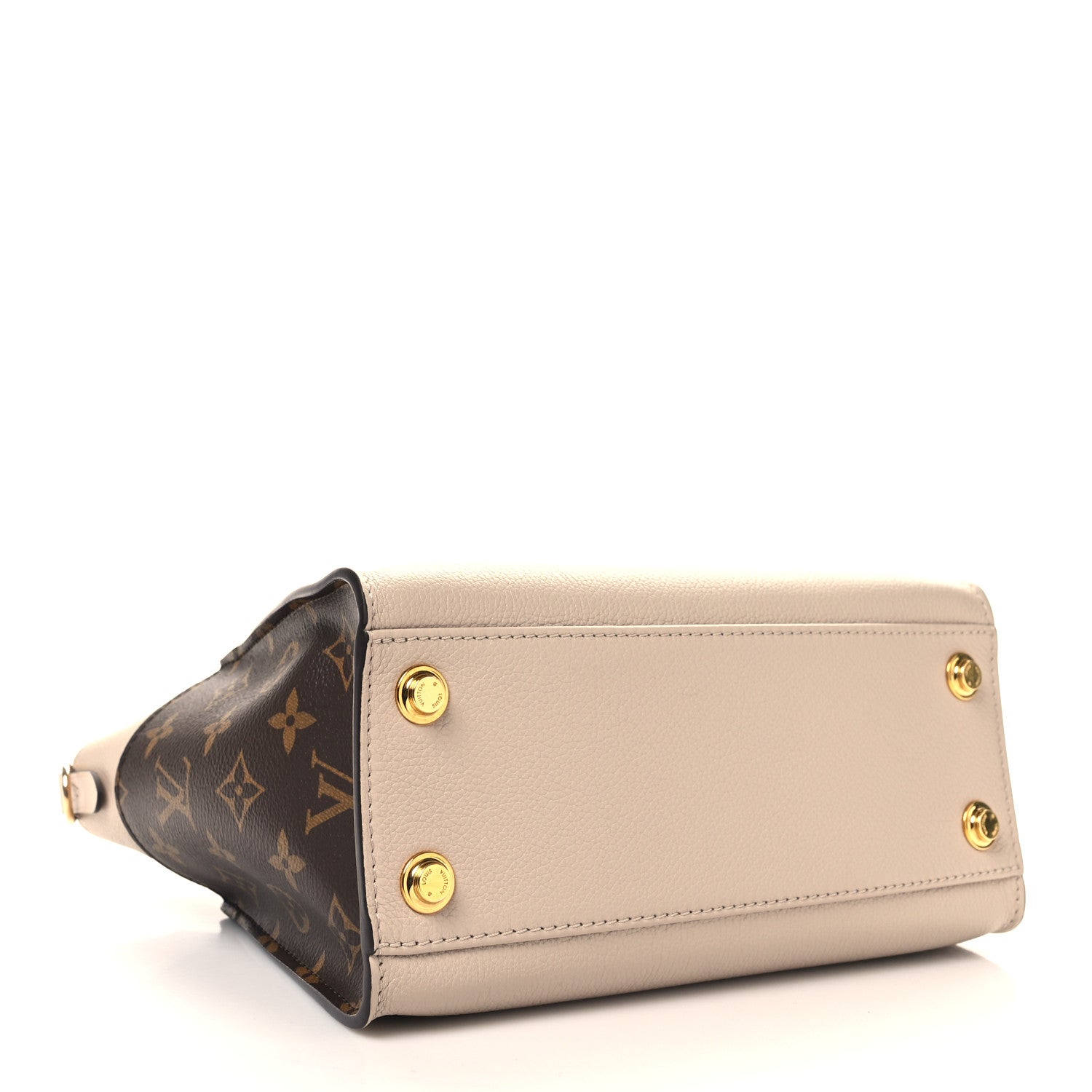 Louis Vuitton Calfskin Monogram On My Side PM Greige 4 of 10