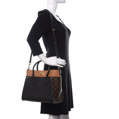 Louis Vuitton Calfskin Monogram On My Side Black 2 of 10