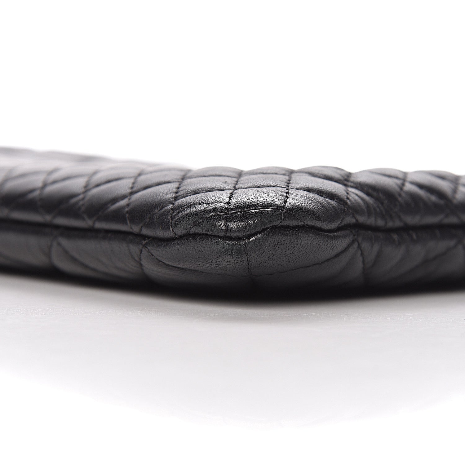 Chanel Lambskin Bi Quilted Medium Cosmetic Case Black 9 of 11