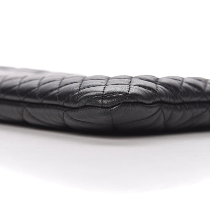 Chanel Lambskin Bi Quilted Medium Cosmetic Case Black 9 of 11
