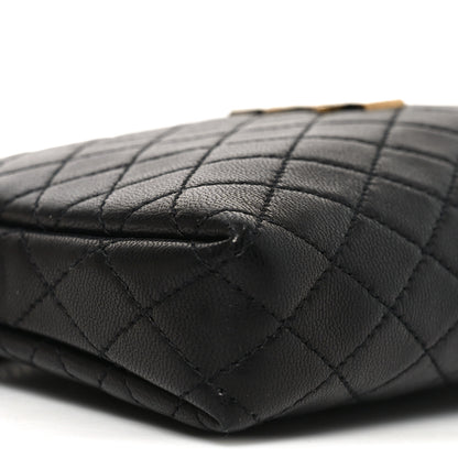 Saint Laurent Lambskin Quilted Gaby Zipped Pouch Black 8 of 10
