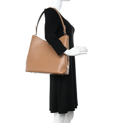 Versace Calfskin Vitello Virtus Hobo Caramel 2 of 10