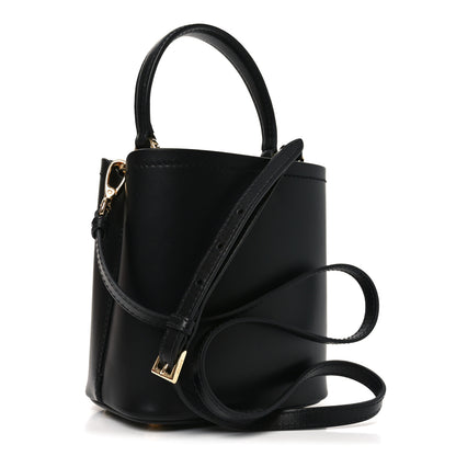 Prada Soft Calfskin Small Panier Bucket Bag Black 3 of 9