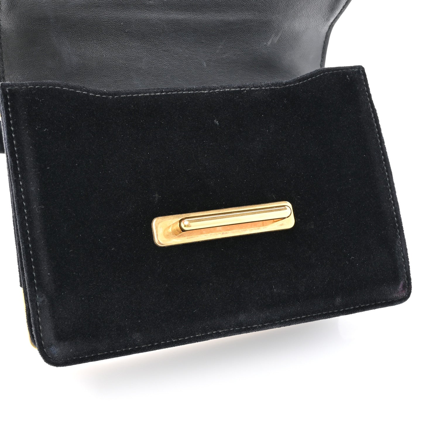Prada Velvet City Calfskin Cahier Bag Black 11 of 16