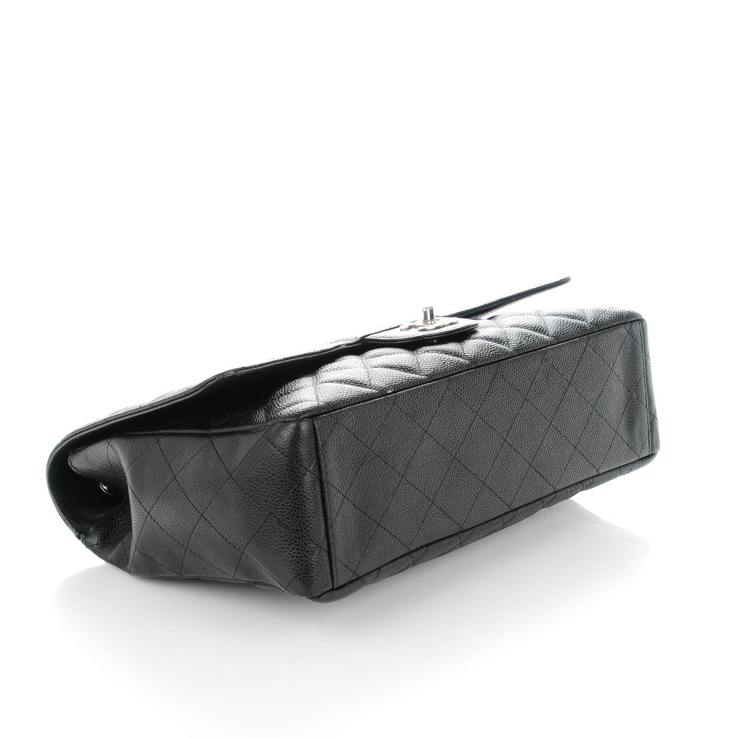 Caviar Quilted Maxi Single Flap Black