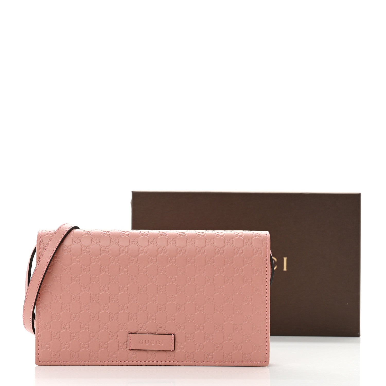 Gucci Microguccissima Crossbody Wallet Soft Pink 10 of 10