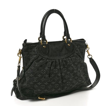Louis Vuitton Denim Neo Cabby MM Black 2 of 10