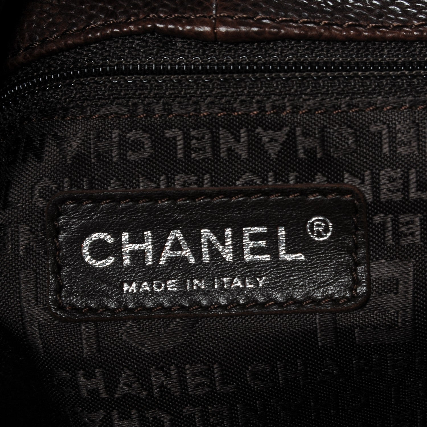 Chanel Distressed Caviar XL Coco Cabas Brown 8 of 9
