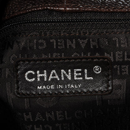 Chanel Distressed Caviar XL Coco Cabas Brown 8 of 9
