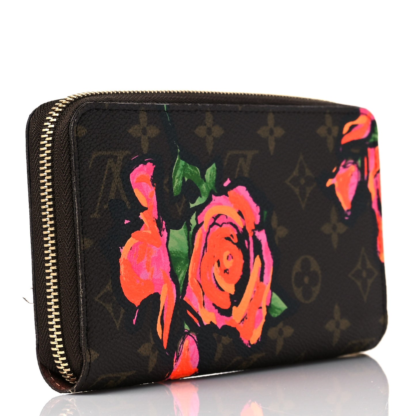 Monogram Roses Zippy Wallet