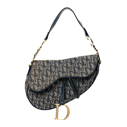 Christian Dior Monogram Saddle Bag Blue 1 of 11