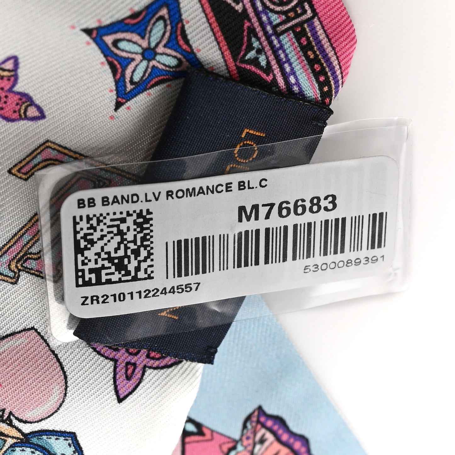 Silk Monogram Romance BB Bandeau Light Blue