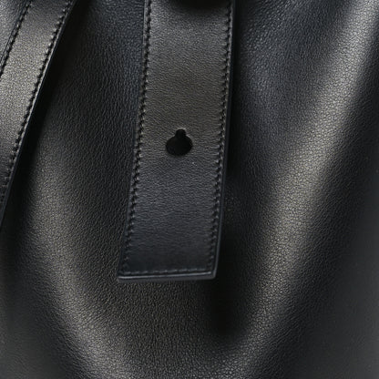 Loewe Smooth Calfskin Mini Pebble Bucket Bag Black 8 of 10