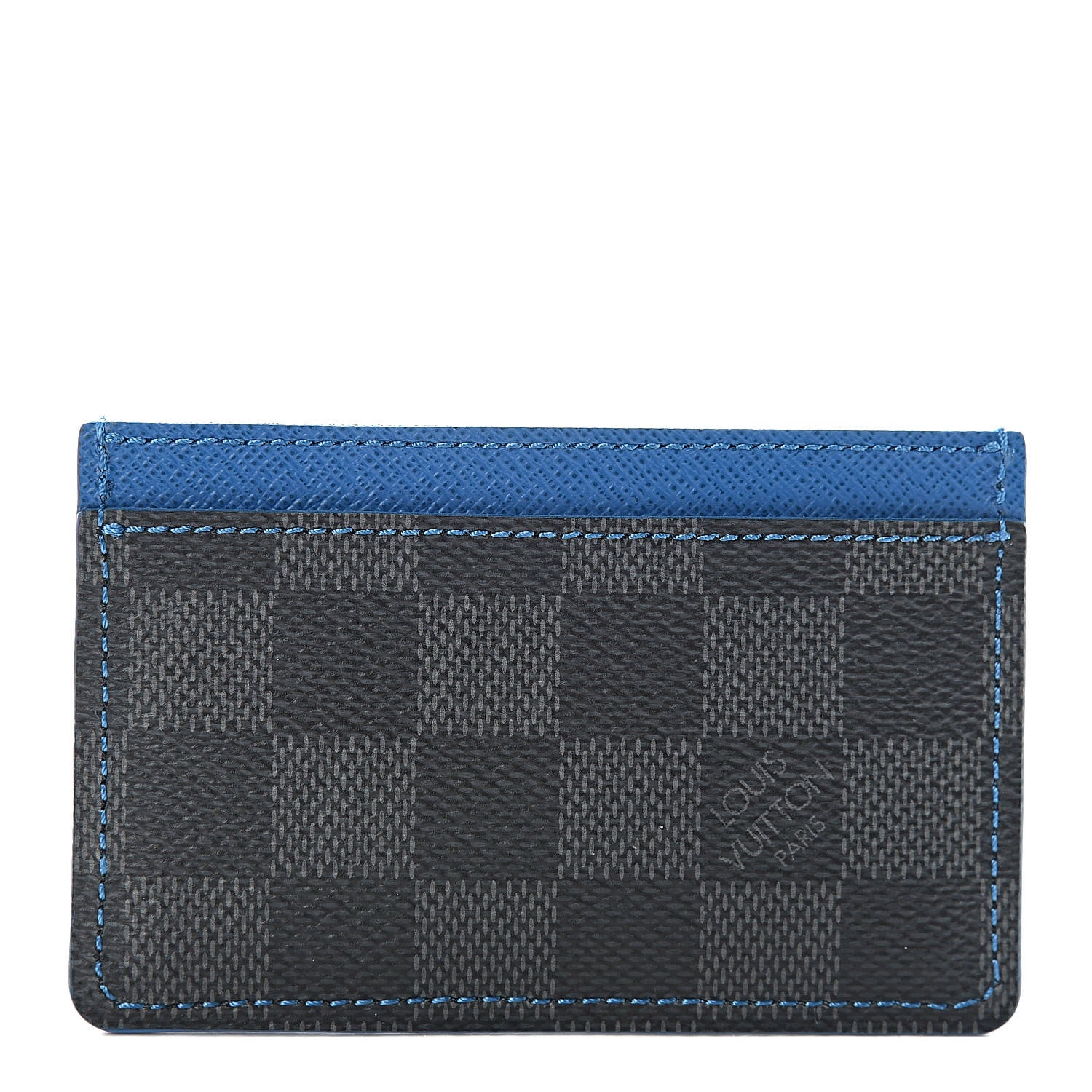 Louis Vuitton Damier Graphite Card Holder Blue 1 of 8