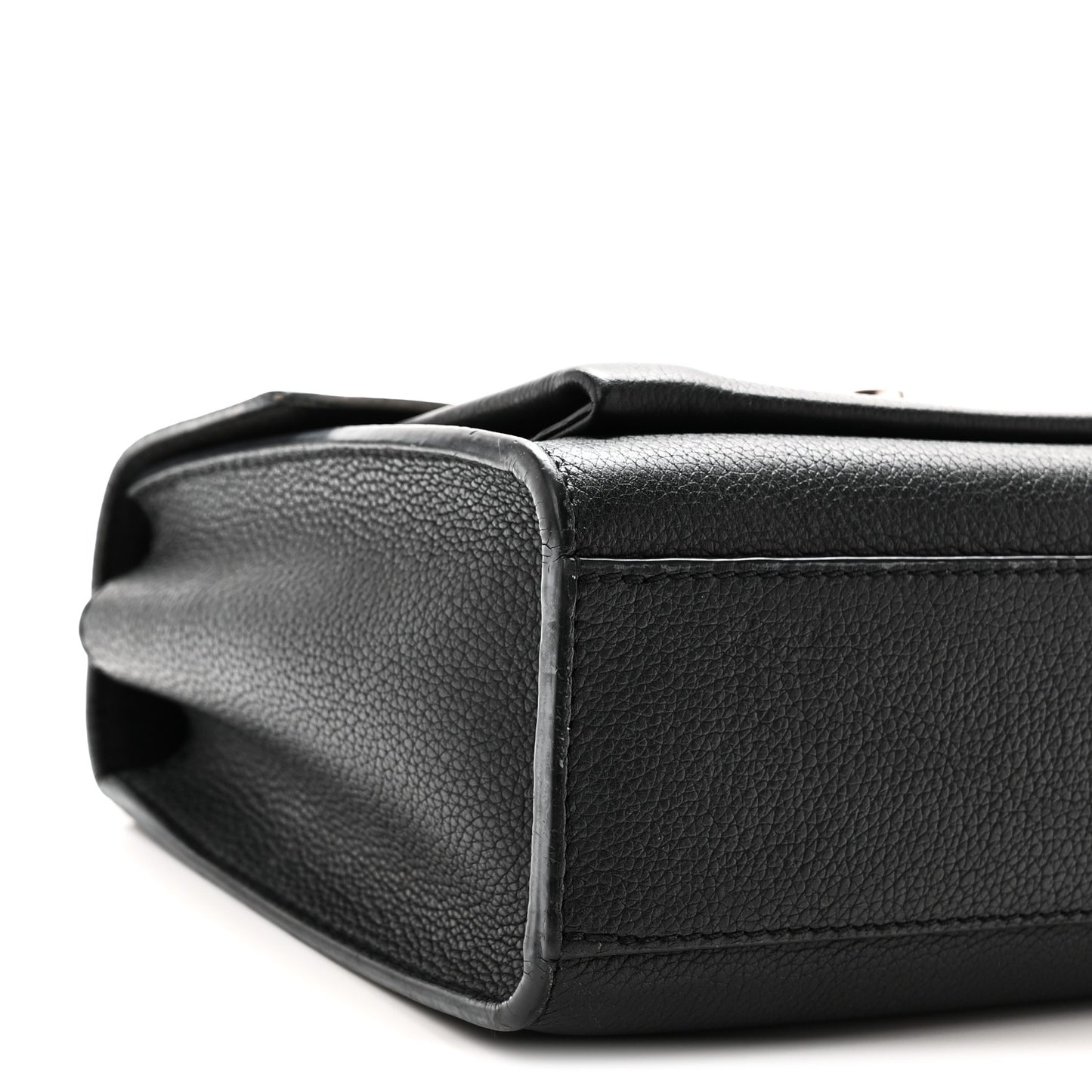 Soft Calfskin Mylockme Chain Bag BB  Black