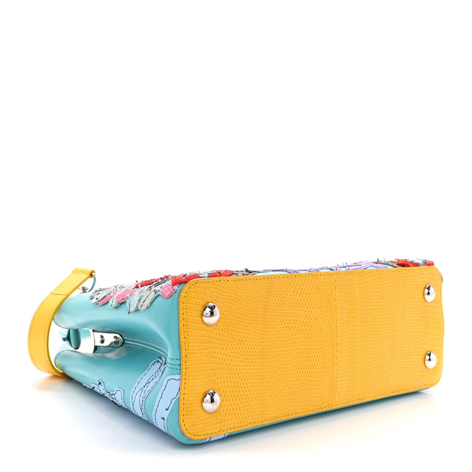 Louis Vuitton Calfskin Lizard Artycapucines Tschabalala Self PM Multicolor 4 of 10