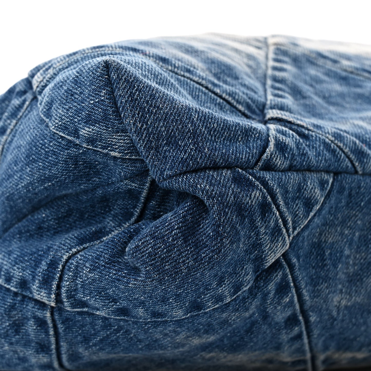 Denim Quilted Chanel 22 Blue