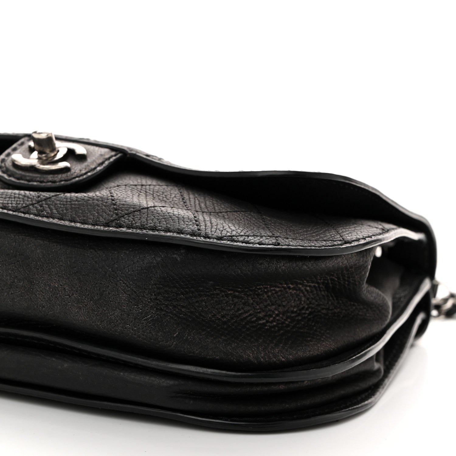 Chanel Calfskin Coco Twin Large Flap Black 10 of 12