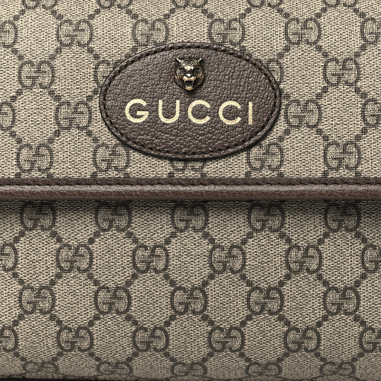 Gucci GG Supreme Monogram Neo Vintage Web Belt Bag Brown 8 of 10