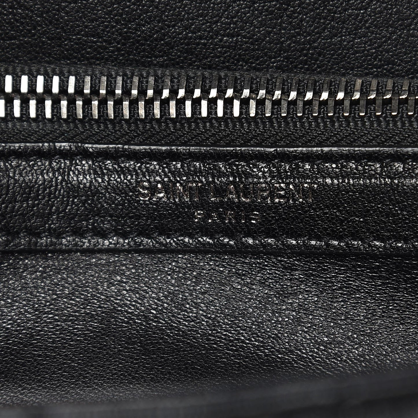 Sheepskin Matelasse Chevron Monogram Medium College Bag Black