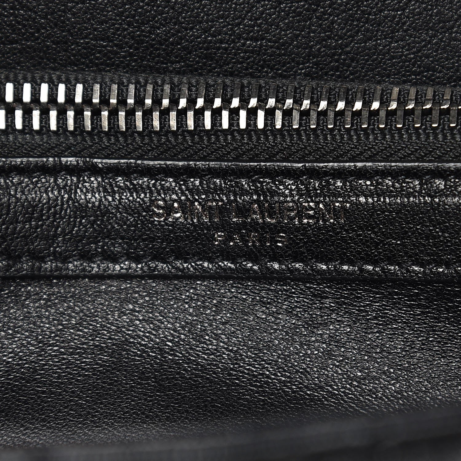 Saint Laurent Sheepskin Matelasse Chevron Monogram Medium College Bag Black 9 of 10