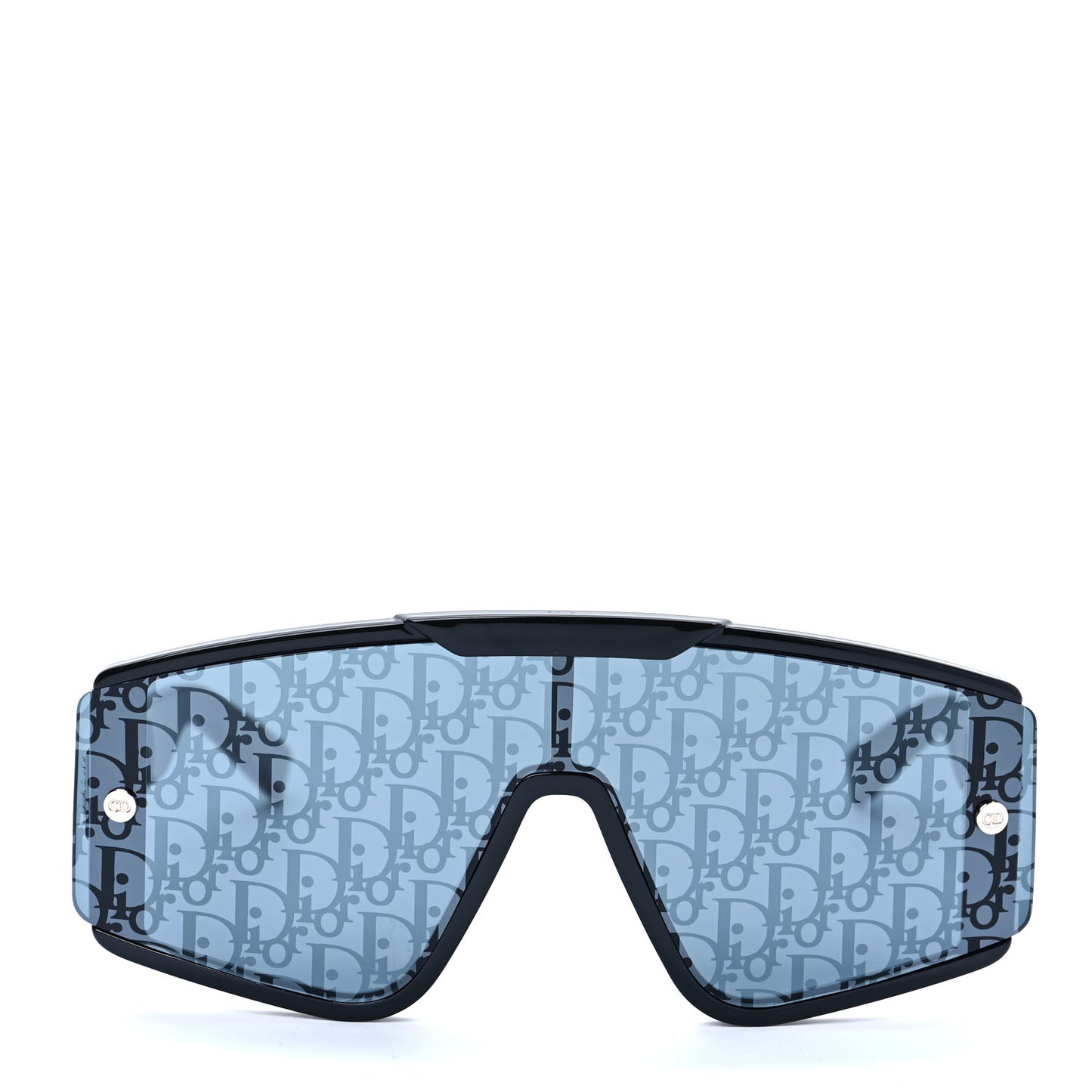 Acetate Diorxtrem MU Oblique Mask Sunglasses Black