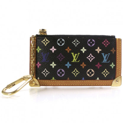 Louis Vuitton Monogram Multicolor Key Pouch Black 1 of 7