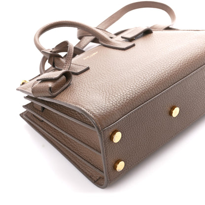 Saint Laurent Grained Calfskin Nano Sac De Jour Poudre Taupe 10 of 16