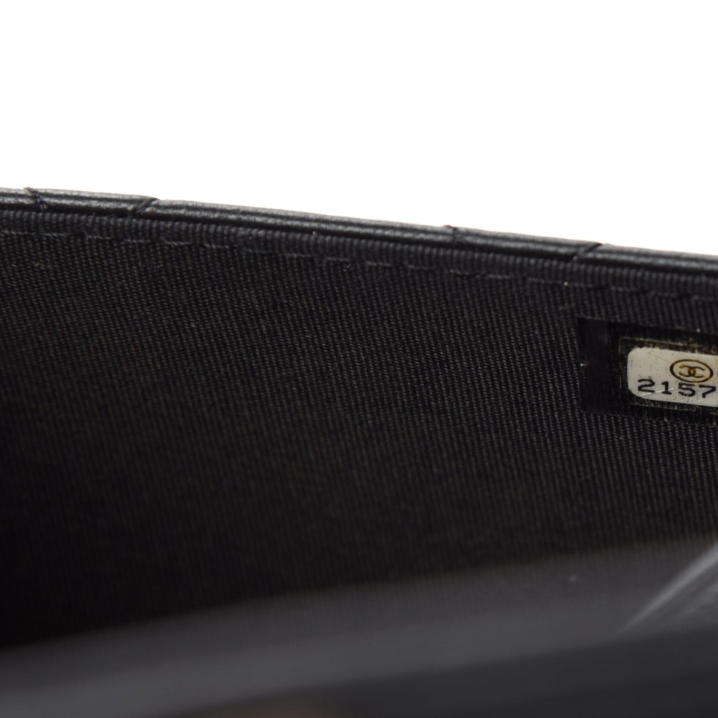 Lambskin Quilted Boy Wallet On Chain WOC Black