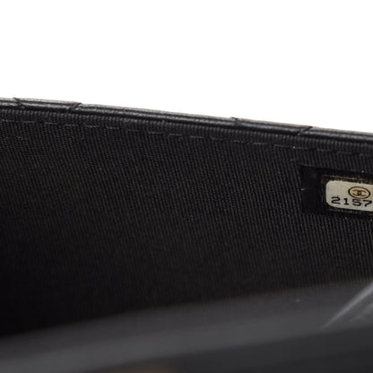 Chanel Lambskin Quilted Boy Wallet On Chain WOC Black 13 of 15