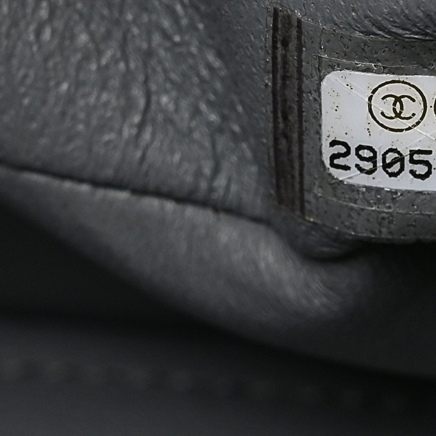 Caviar Quilted Small Double Flap Grey