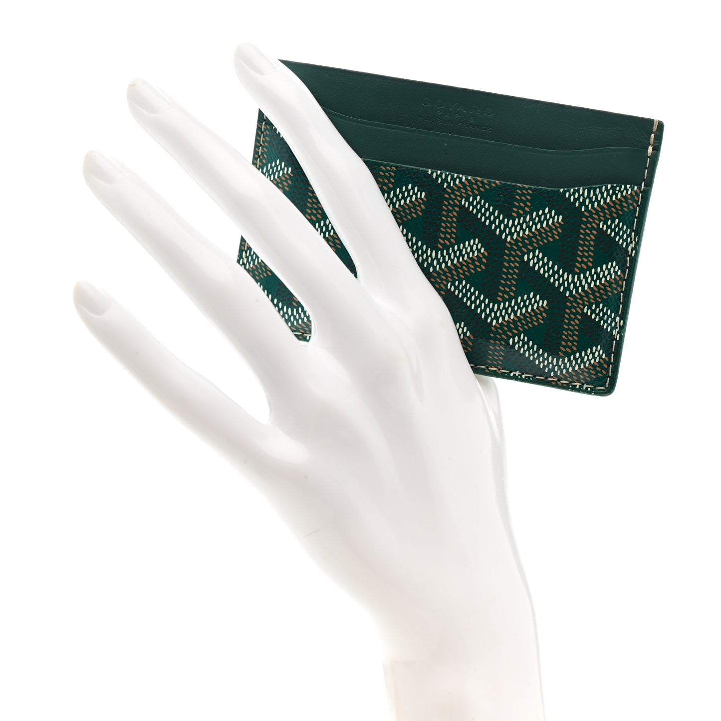 Goyardine Saint Sulpice Card Holder Green
