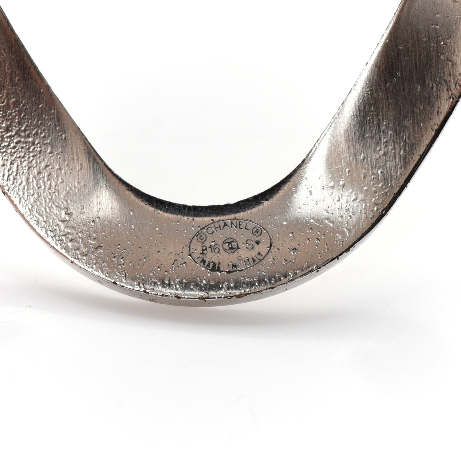Chanel Metal CC Cuff Silver 4 of 4