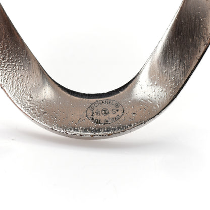 Chanel Metal CC Cuff Silver 4 of 4