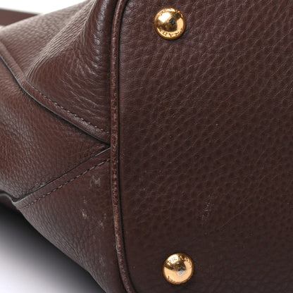 Prada Vitello Daino Shopping Tote Bruciato 9 of 11