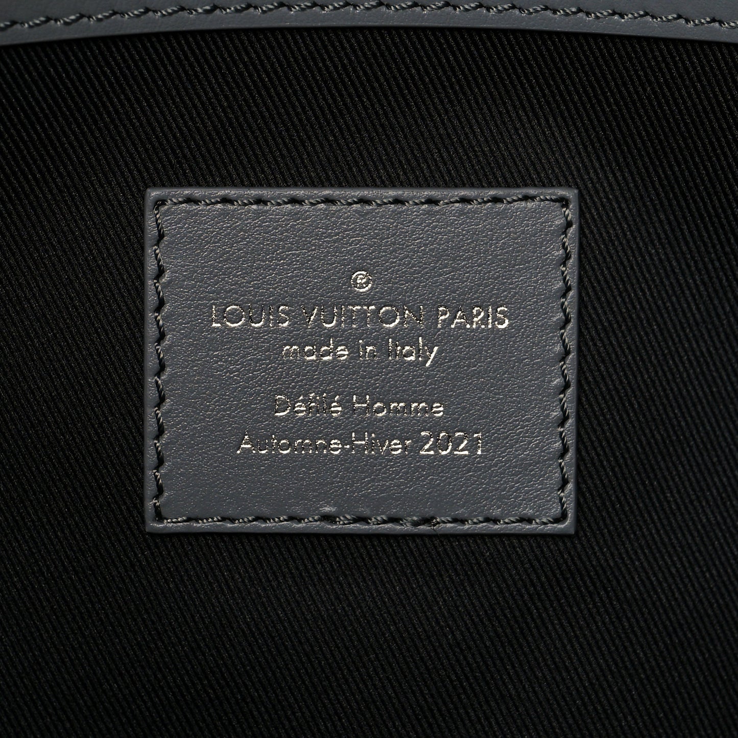 Wool Cotton Monogram Jacquard Embroidered LV Felt Keepall Bandouliere 50 Gris