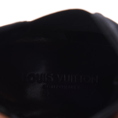 Louis Vuitton Suede Monogram Uniformes Cap Toe Chelsea 75mm Ankle Boots 36.5 Black 7 of 8