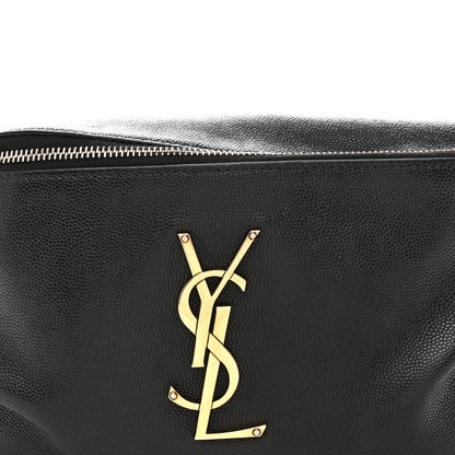 Saint Laurent Grain De Poudre Monogram Belt Bag Black 8 of 14