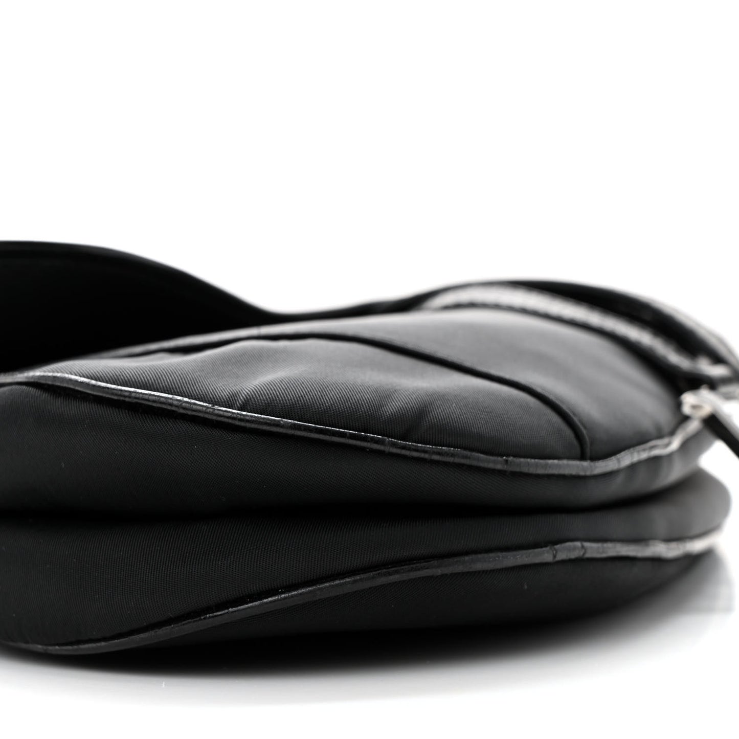 Nylon Saddle Bag Black