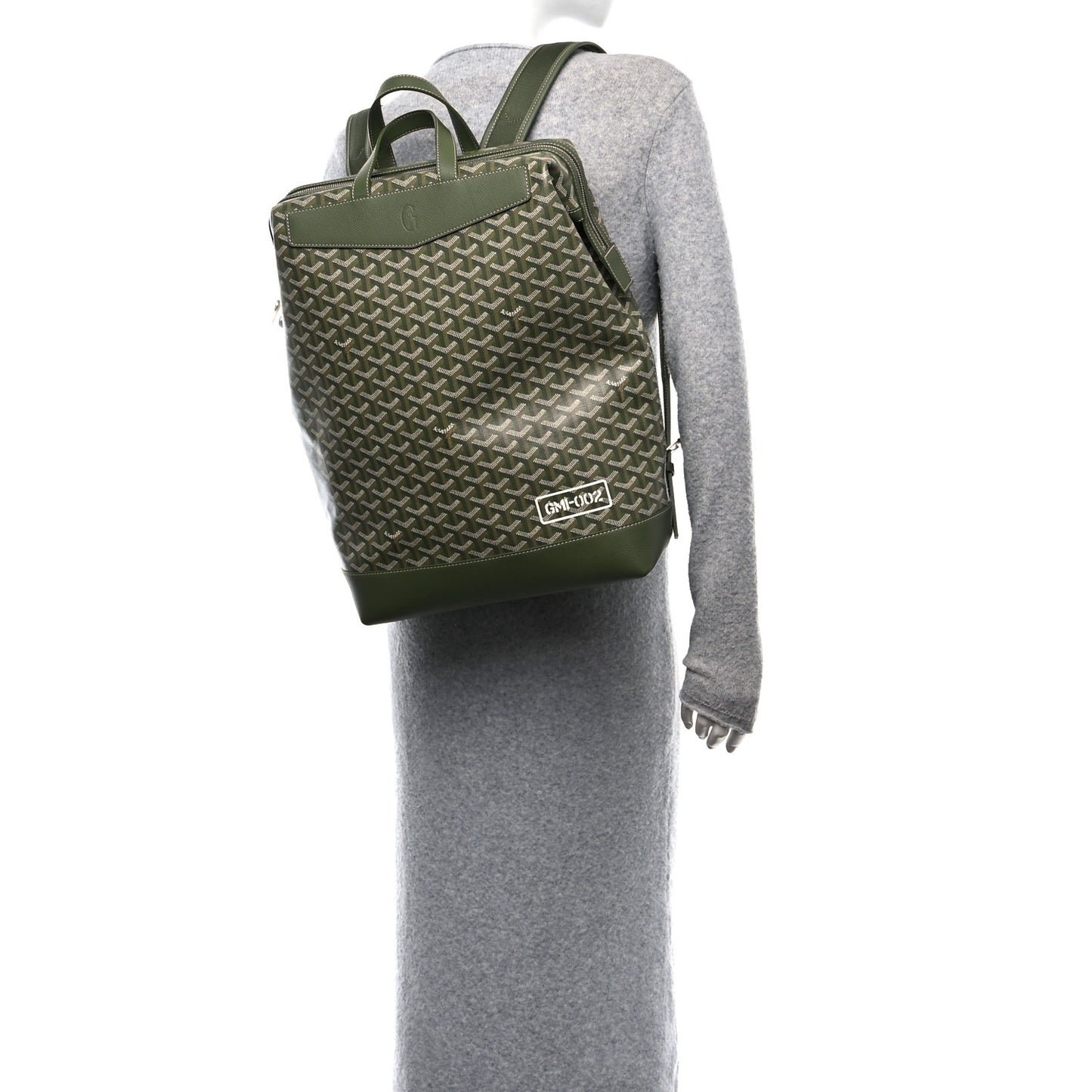 Goyardine Calfskin Cisalpin MM Backpack Khaki