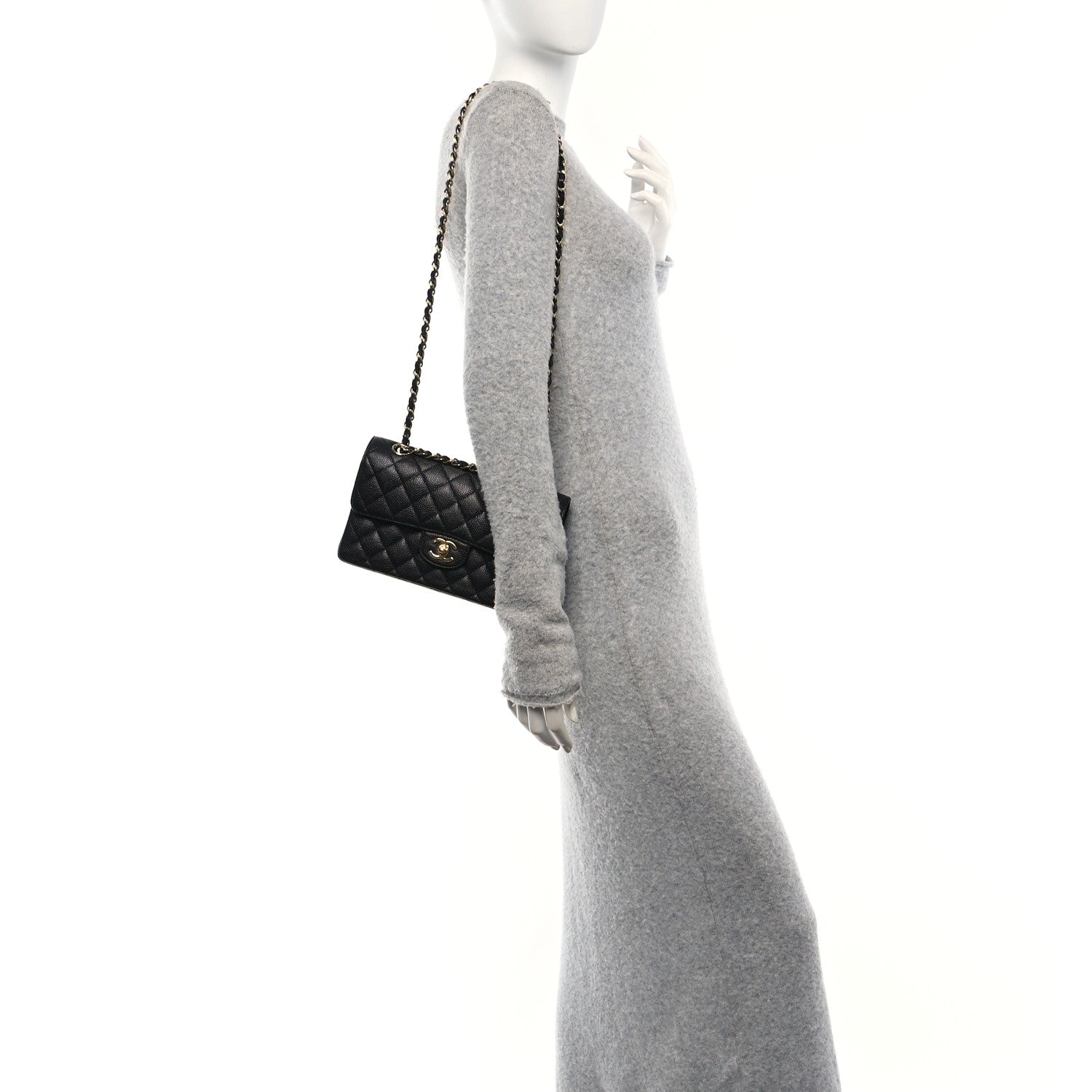 Chanel Caviar Quilted Small Double Flap Black 2 of 12